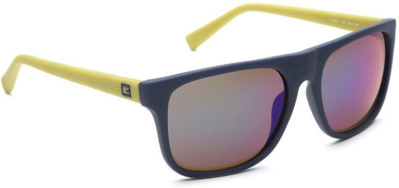 Mirrored Wayfarer Sunglasses (Free Size)  (For Men & Women, Brown, Blue)