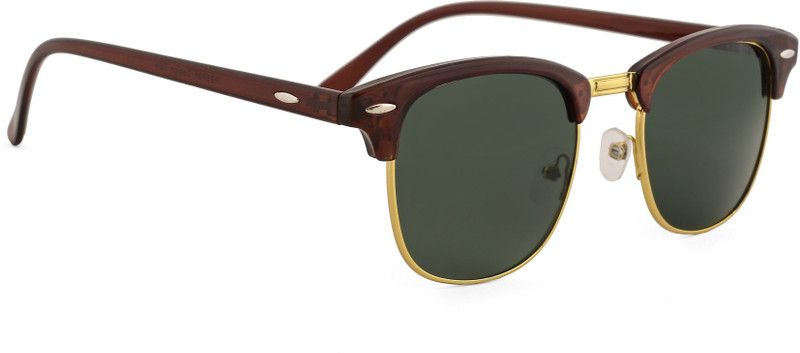 UV Protection Retro Square Sunglasses (Free Size)  (For Men & Women, Green)