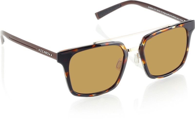UV Protection Clubmaster Sunglasses (52)  (For Men & Women, Brown)