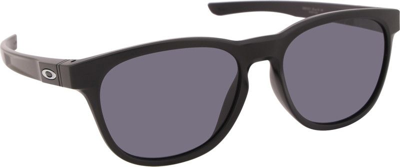 STRINGER Oval Sunglass  (For Men & Women, Grey)