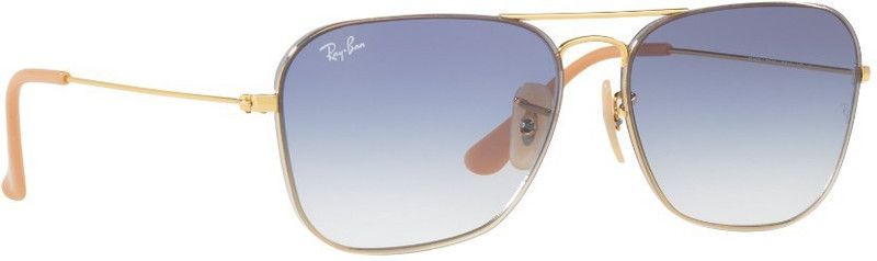 UV Protection Retro Square Sunglasses (56)  (For Men & Women, Blue)