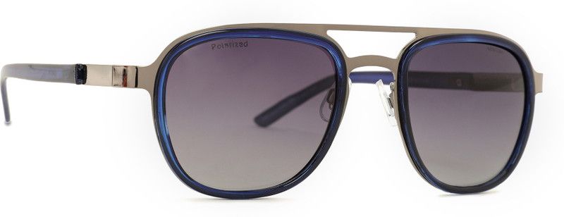 Polarized Over-sized Sunglasses (54)  (For Men & Women, Blue)