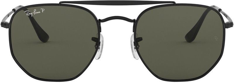 Polarized Clubmaster Sunglasses (54)  (For Men & Women, Green)