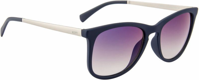 Gradient Wayfarer Sunglasses (54)  (For Men & Women, Violet)