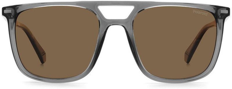 UV Protection Retro Square Sunglasses (53)  (For Men, Brown)