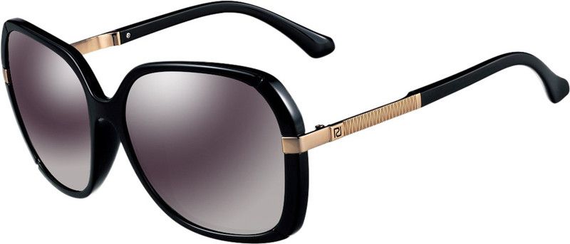 Polarized, Gradient, Mirrored, UV Protection Rectangular, Over-sized Sunglasses (Free Size)  (For Women, Grey)