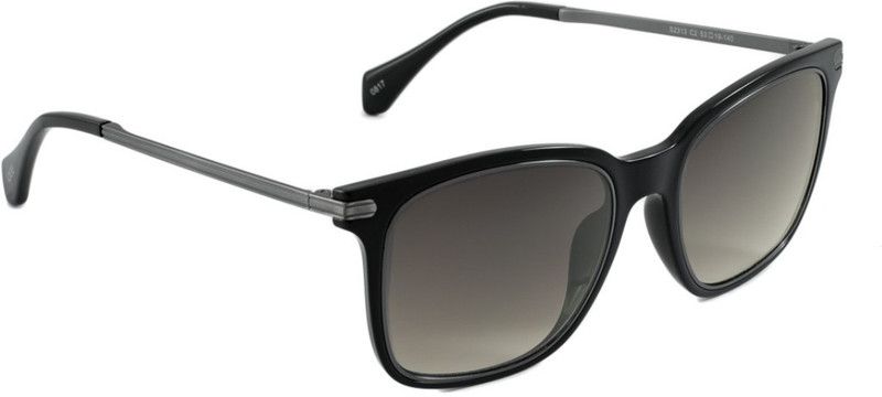 Gradient Rectangular Sunglasses (53)  (For Men & Women, Grey)