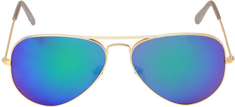 Aviator Sunglasses (55)  (For Men & Women, Green)