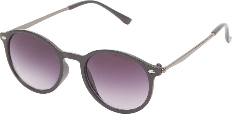 UV Protection, Gradient Round Sunglasses (58)  (For Men & Women, Violet)