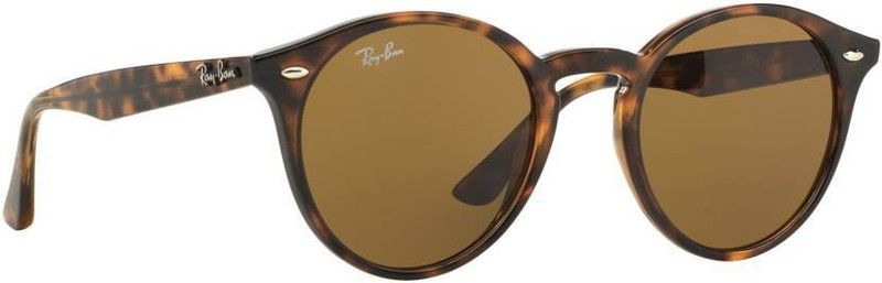 UV Protection Round Sunglasses (49)  (For Men, Brown)