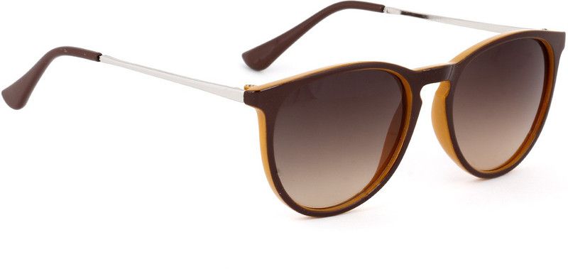 UV Protection Round Sunglasses  (For Men, Brown)