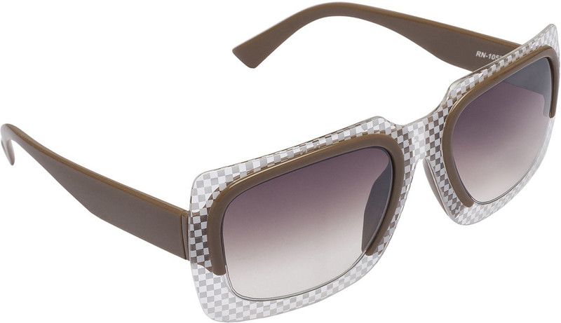 UV Protection, Gradient Rectangular Sunglasses (60)  (For Men & Women, Brown)