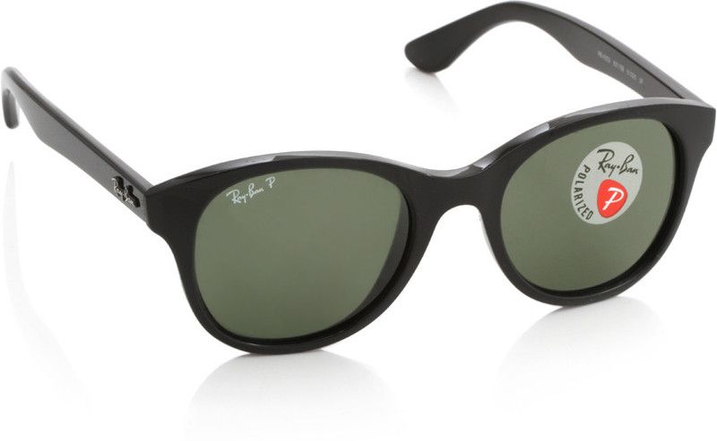 Polarized Round Sunglasses (51)  (For Women, Green)