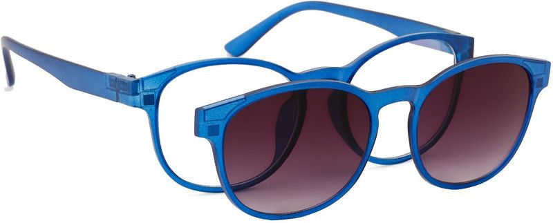 Mirrored Round Sunglasses (Free Size)  (For Men & Women, Clear)