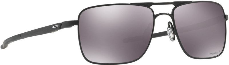 GAUGE 6 Retro Square Sunglass  (For Men, Black)