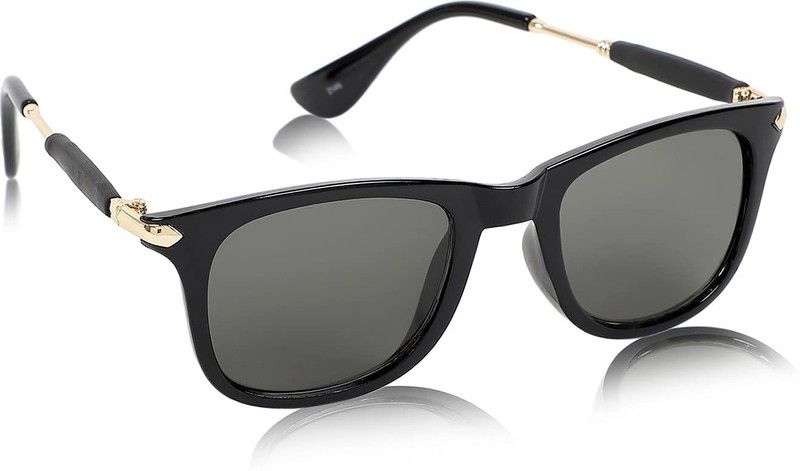 UV Protection, Gradient Retro Square Sunglasses (Free Size)  (For Men & Women, Black)