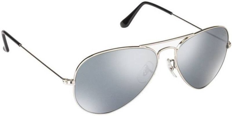 UV Protection Aviator Sunglasses (Free Size)  (For Men, Silver)