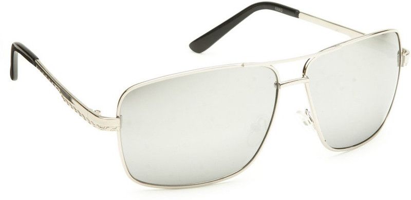 UV Protection Rectangular Sunglasses (Free Size)  (For Men & Women, Silver)
