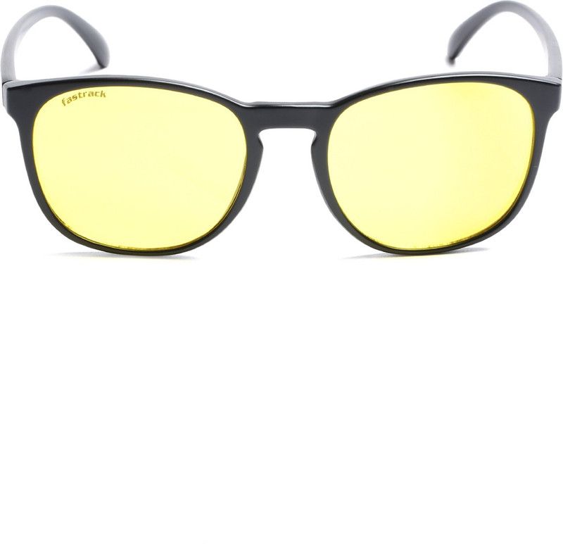 UV Protection Round Sunglasses (Free Size)  (For Men, Yellow)