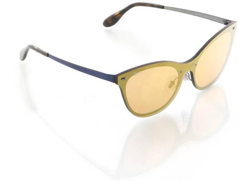 UV Protection Cat-eye Sunglasses (43)  (For Women, Golden)