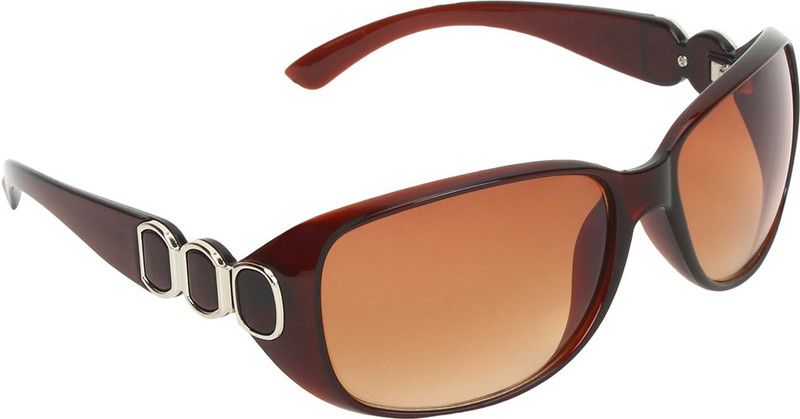 UV Protection, Gradient Oval Sunglasses (50)  (For Women, Brown)