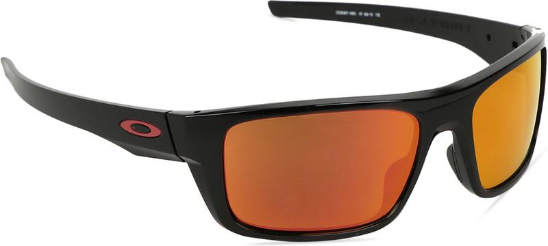 DROP POINT Rectangular Sunglass  (For Men & Women, Red)