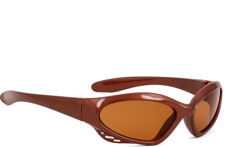 UV Protection Wayfarer Sunglasses (Free Size)  (For Boys & Girls, Brown)