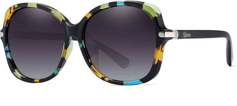 Polarized, Gradient, UV Protection Rectangular, Over-sized Sunglasses (Free Size)  (For Women, Green)