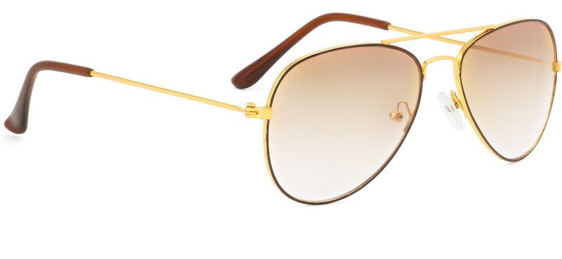 UV Protection Aviator Sunglasses (Free Size)  (For Boys & Girls, Brown)