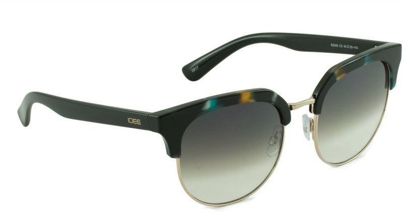 Gradient Clubmaster Sunglasses (54)  (For Women, Green)