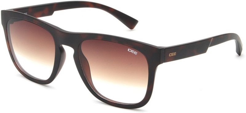 Gradient Rectangular Sunglasses (53)  (For Men, Brown)