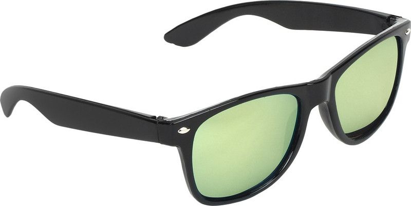 UV Protection, Gradient, Mirrored Wayfarer Sunglasses (51)  (For Men & Women, Green)