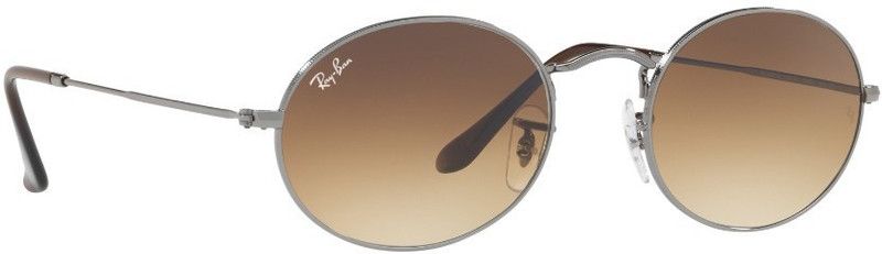 UV Protection Oval Sunglasses (54)  (For Men & Women, Brown)