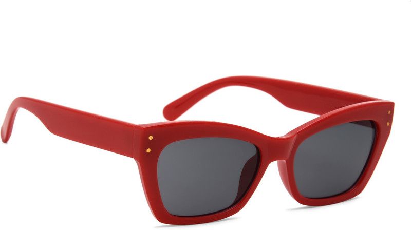 UV Protection Cat-eye Sunglasses (56)  (For Women, Black)