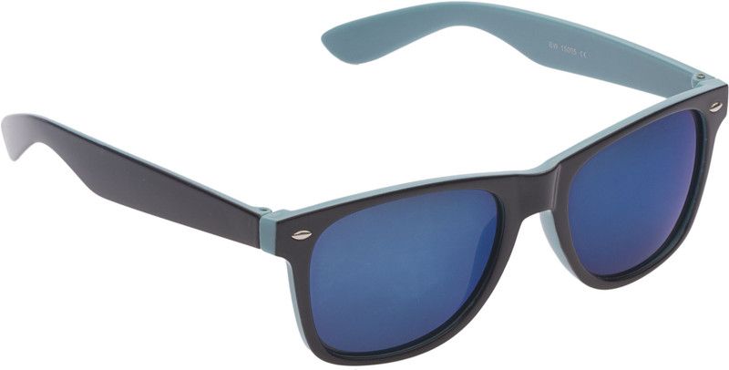 Mirrored, UV Protection, Gradient Wayfarer Sunglasses (53)  (For Men & Women, Blue)