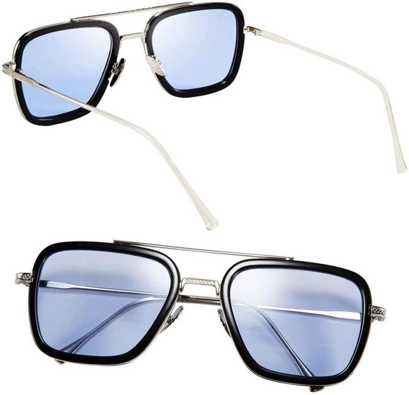 UV Protection, Polarized, Others Wayfarer Sunglasses (Free Size)  (For Men & Women, Blue)