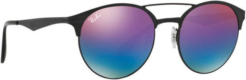 Gradient Round Sunglasses (51)  (For Men & Women, Violet)