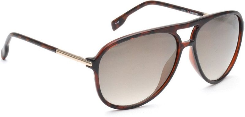 Mirrored Aviator Sunglasses (59)  (For Men & Women, Golden)