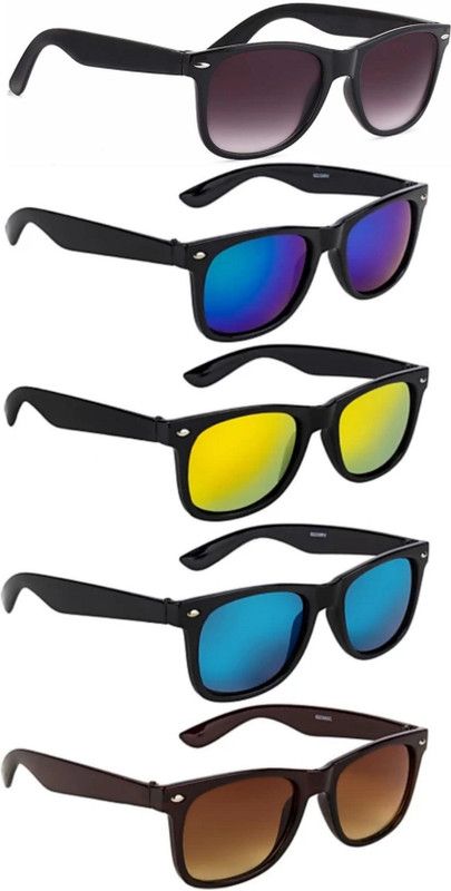 UV Protection, Gradient, Polarized Wayfarer Sunglasses (Free Size)  (For Men & Women, Red, Green, Blue, Black, Brown)