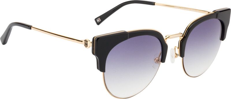 Gradient Clubmaster Sunglasses (Free Size)  (For Women, Blue)