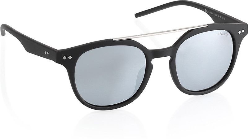 Polarized Round Sunglasses (51)  (For Men & Women, Grey)