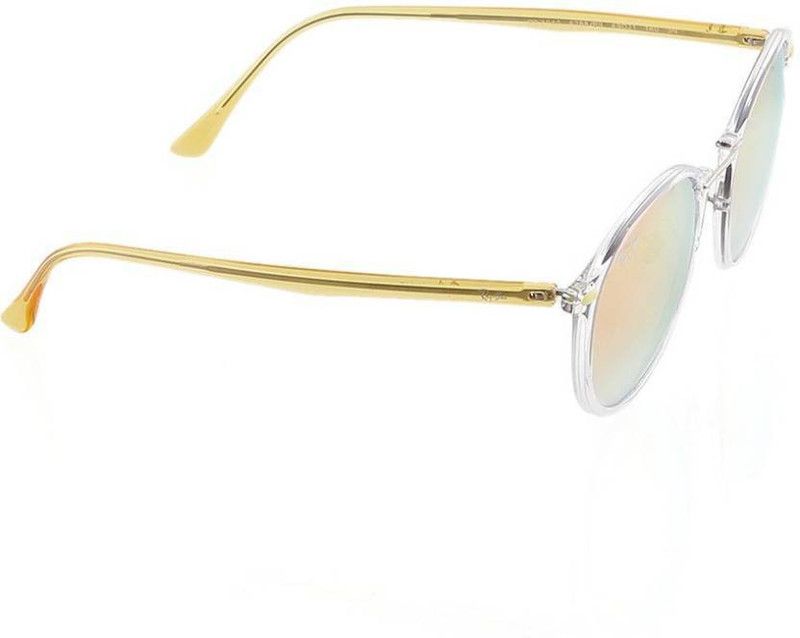 Mirrored, UV Protection Round Sunglasses (49)  (For Men & Women, Pink)