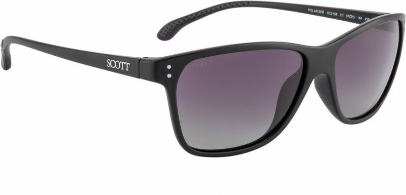 Gradient Wayfarer Sunglasses (57)  (For Men & Women, Grey)