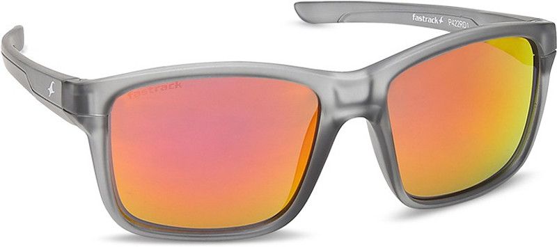 Mirrored Wayfarer Sunglasses (Free Size)  (For Men, Grey)