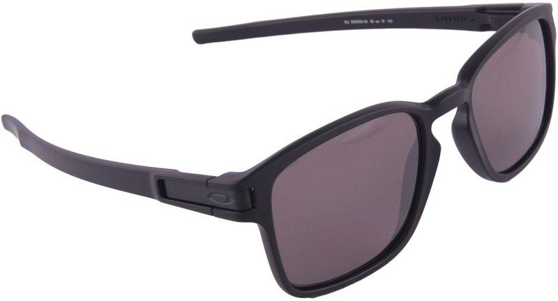 LATCH SQUARED Round Sunglass  (For Men, Grey)