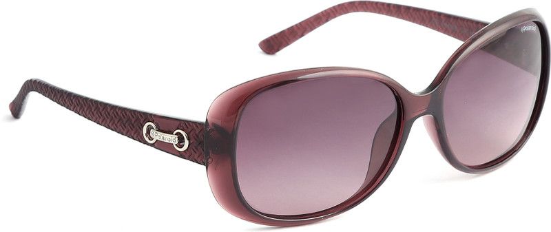 UV Protection, Polarized Oval Sunglasses (Free Size)  (For Men & Women, Violet)