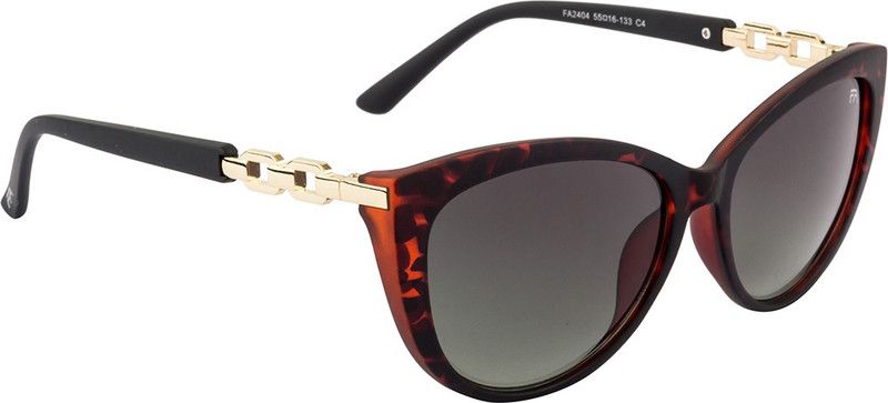 UV Protection Cat-eye Sunglasses (58)  (For Women, Green)