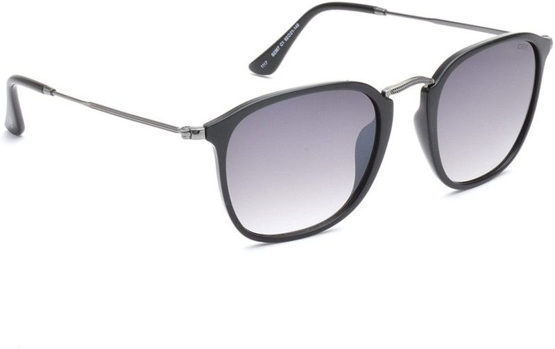 Gradient Rectangular Sunglasses (52)  (For Men & Women, Grey)