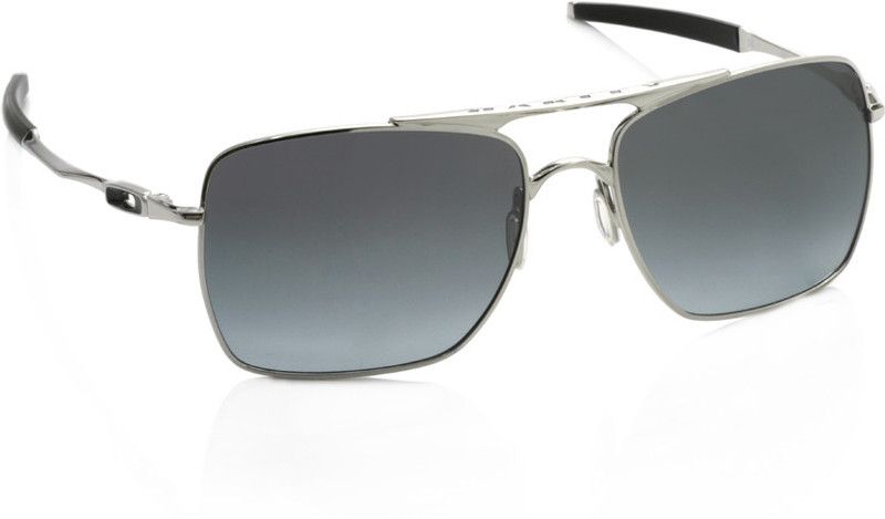 DEVIATION Rectangular Sunglass  (For Men, Grey)