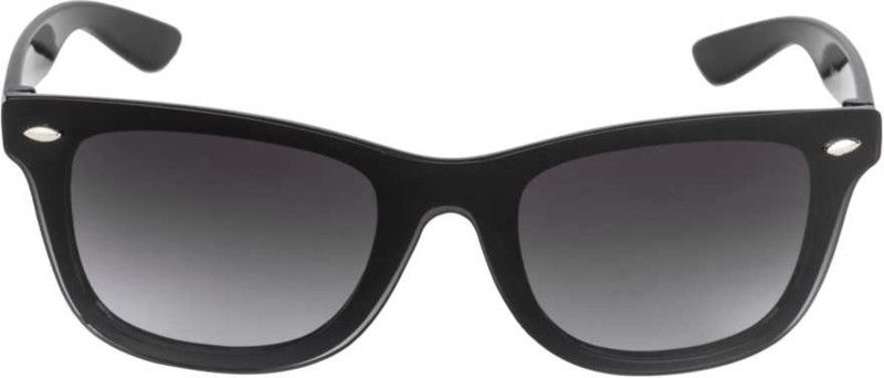 Polarized, Gradient, Mirrored, UV Protection Shield Sunglasses (Free Size)  (For Boys & Girls, Black)